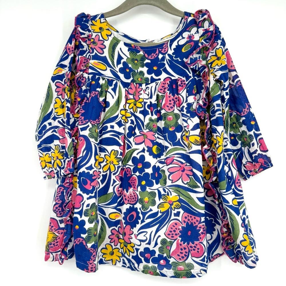 Roller Rabbit Girl's‎ Chachas Lola Floral Long Sleeve Dress Size 2